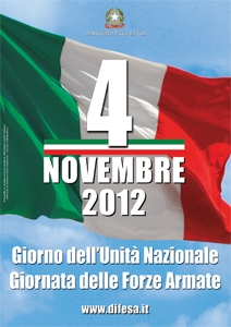 4 novembre 2012. Giornata delle forze armate.