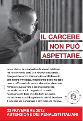 Unione camere penali. Astenzione dalle udienze penali 22 Nove...
