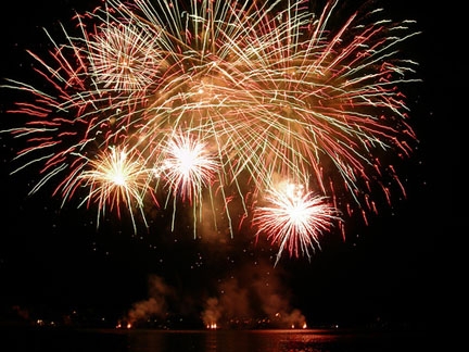 I fuochi d'artificio incendiano un ulivo secolare. Al proprie...